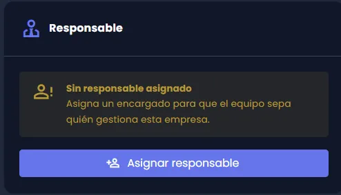 Vista principal del módulo Empresas